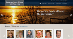 Desktop Screenshot of caspersonfuneralhome.com