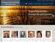 Tablet Screenshot of caspersonfuneralhome.com